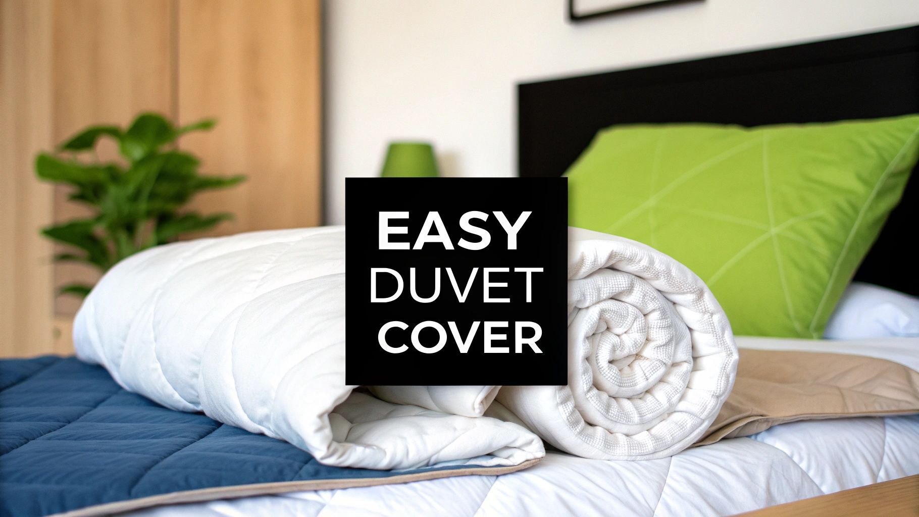 How to put on a duvet cover in minutes