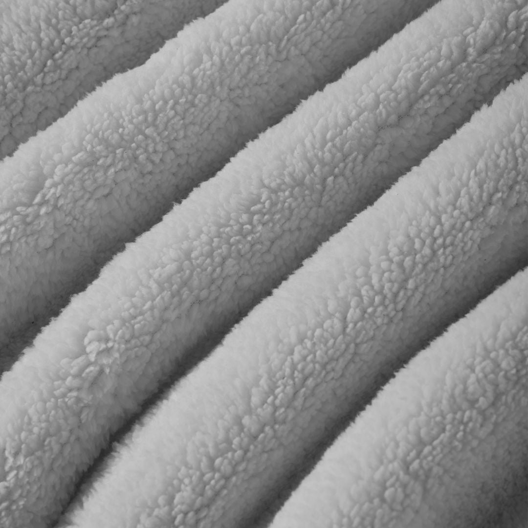 Checkered Silver Snuggle Fleece Comforter Set