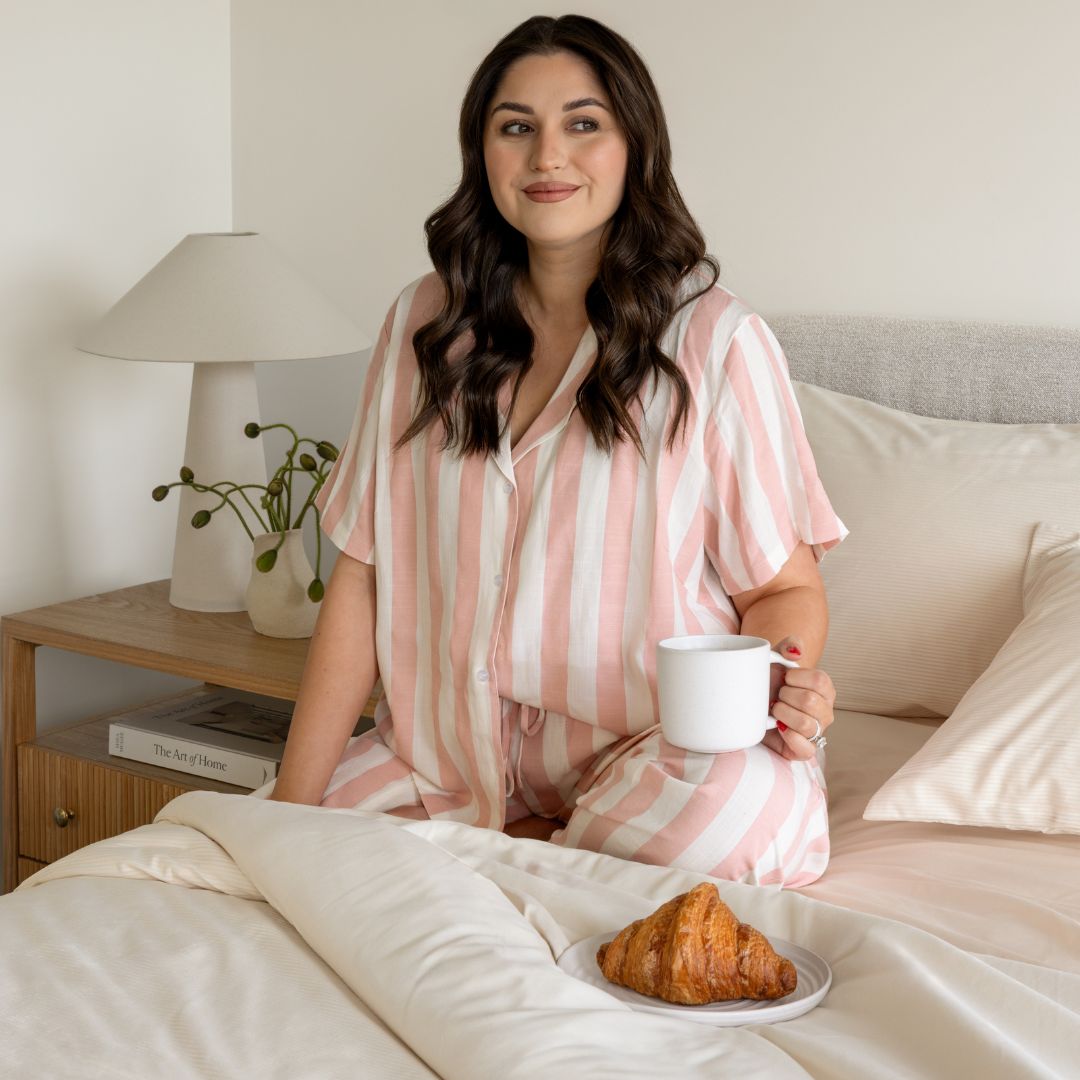 Vanilla Corduroy Comforter Set