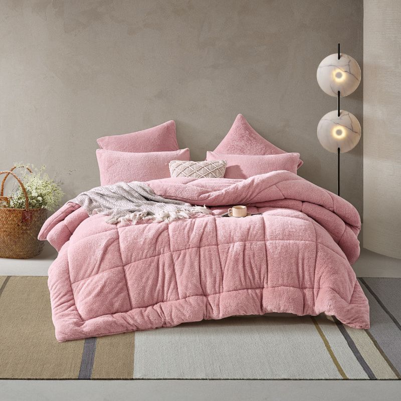 Blush Snuggle Fleece Comforter Set