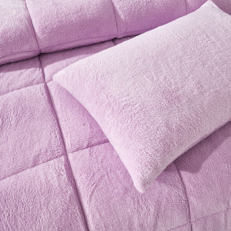 Calm Lavender Snuggle Fleece Comforter Set