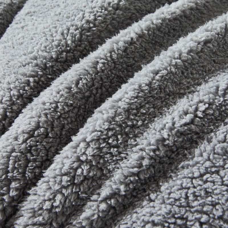 Steel Charcoal Snuggle Fleece Comforter Set
