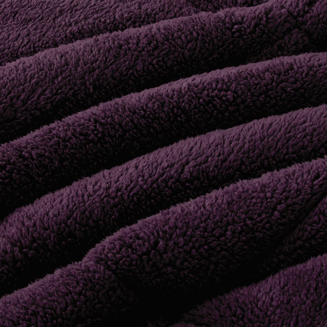 Morgan and Reid Plum Snuggle Fleece Comforter Set