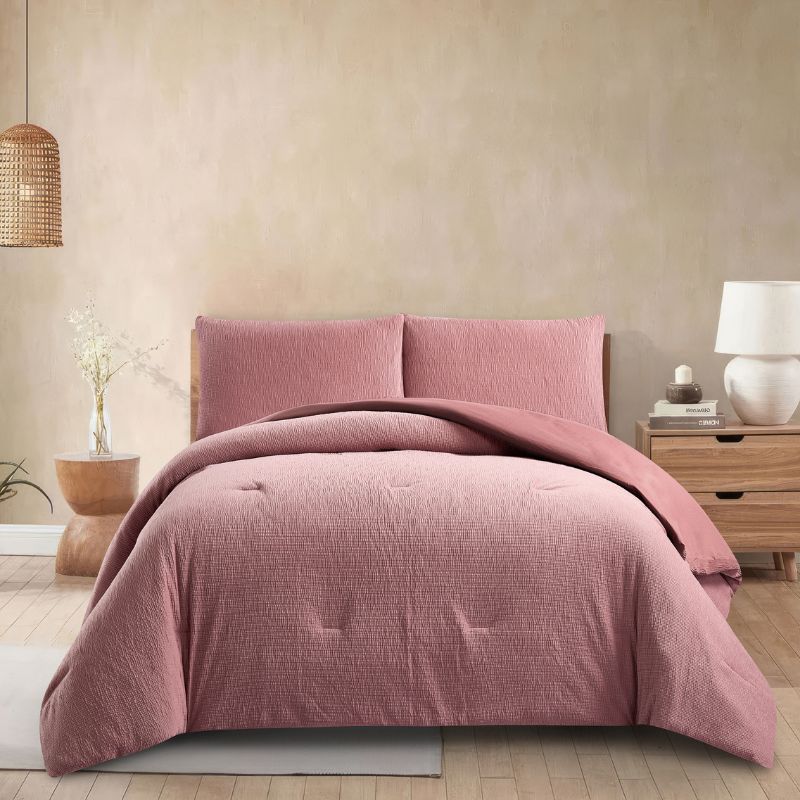 Stretch Woven Rose Comforter Set