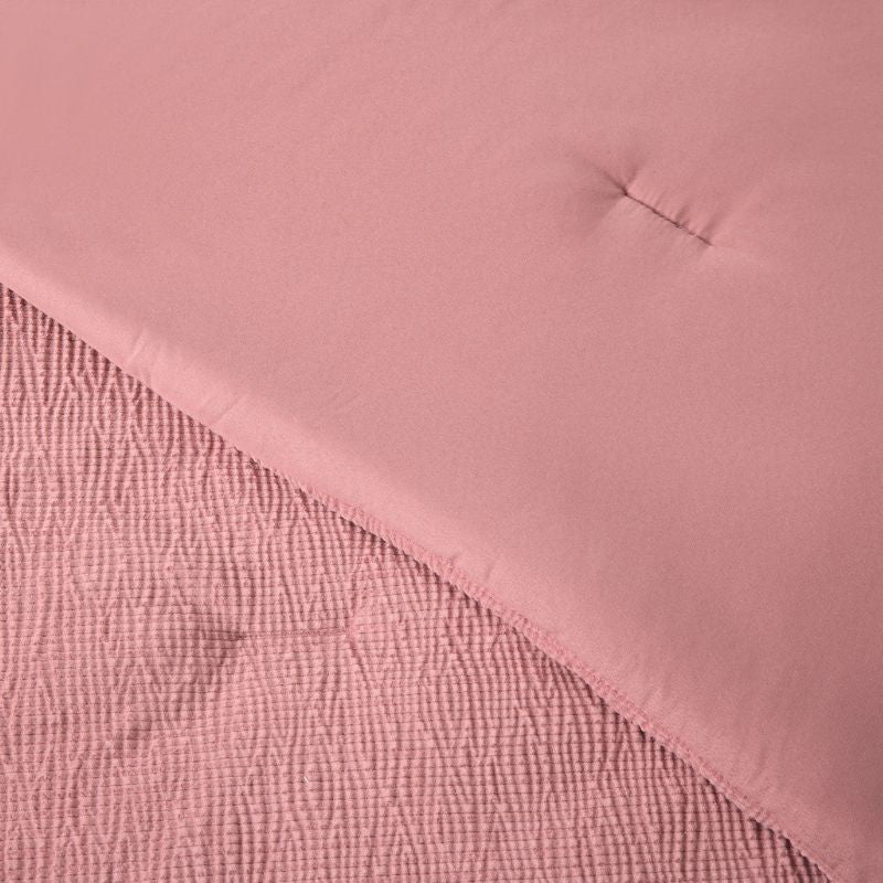 Stretch Woven Rose Comforter Set