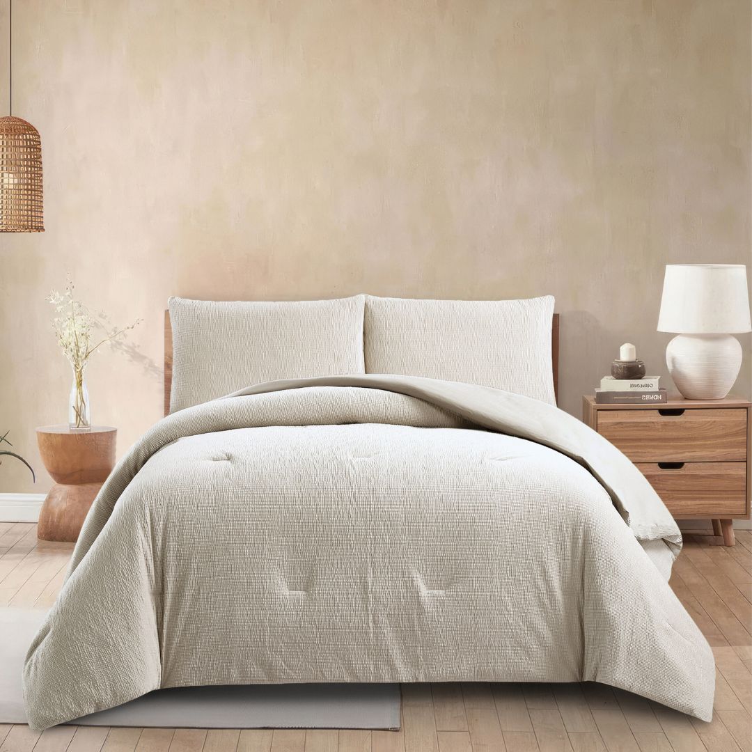 Stretch Woven Moon Comforter Set
