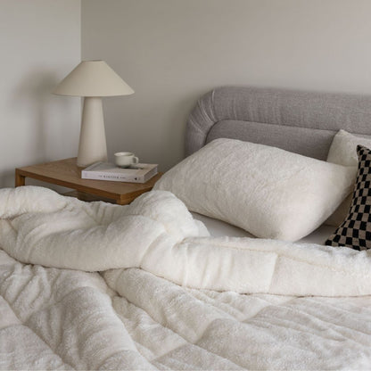 Ivory All Seasons Snuggle Fleece Comforter Set