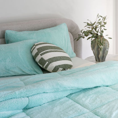 Mint All Seasons Snuggle Fleece Comforter Set