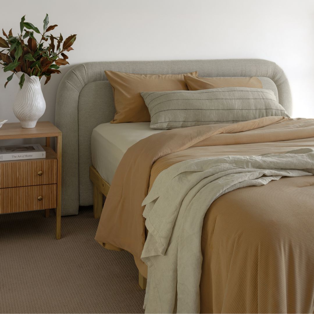 Almond Butter Corduroy Comforter Set