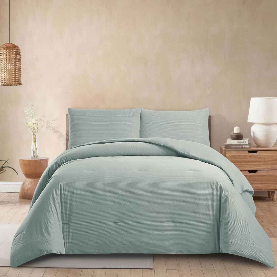 Sage Corduroy Comforter Set