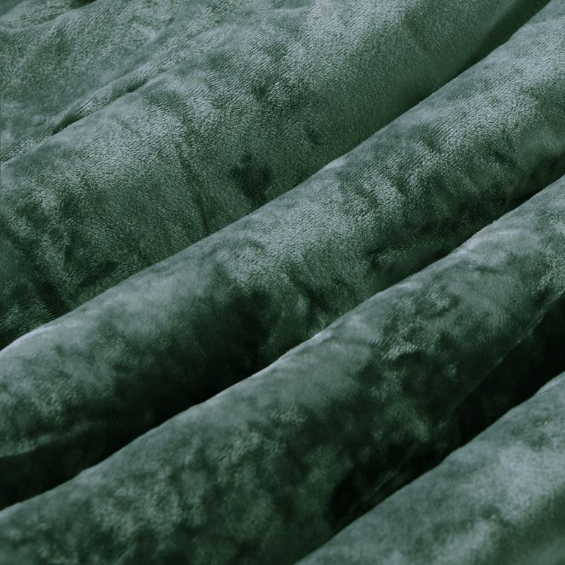 Sage Velvet Crushed Snuggle Fleece Comforter Set