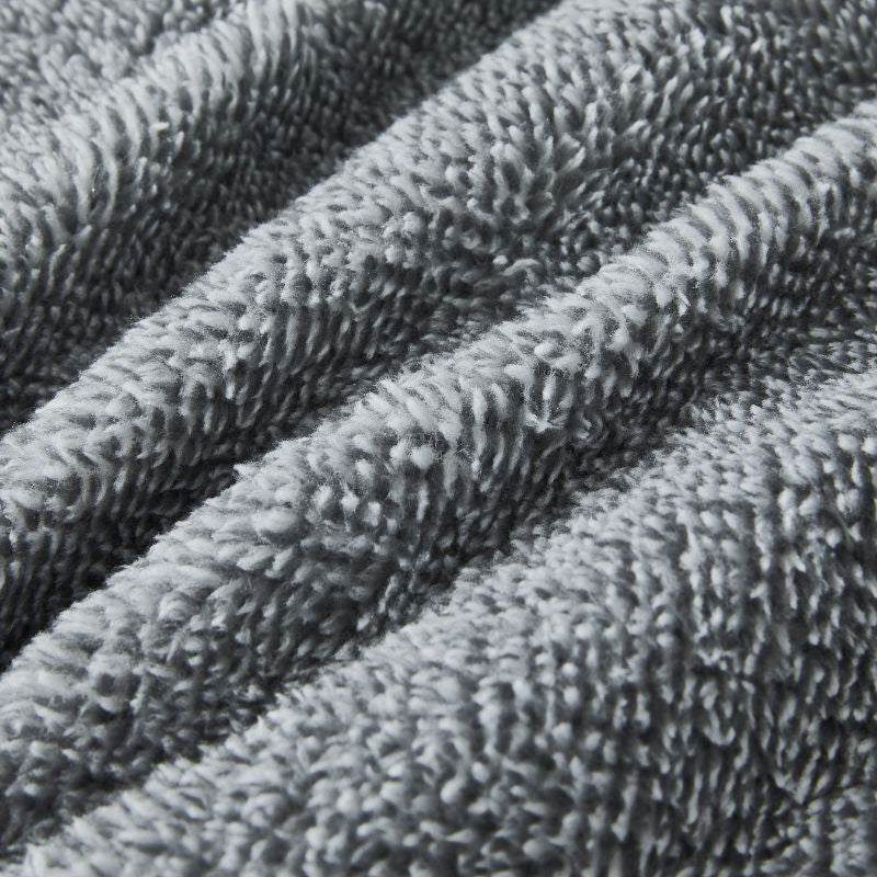 Morgan and Reid Grey Spec Snuggle Fleece Comforter Set