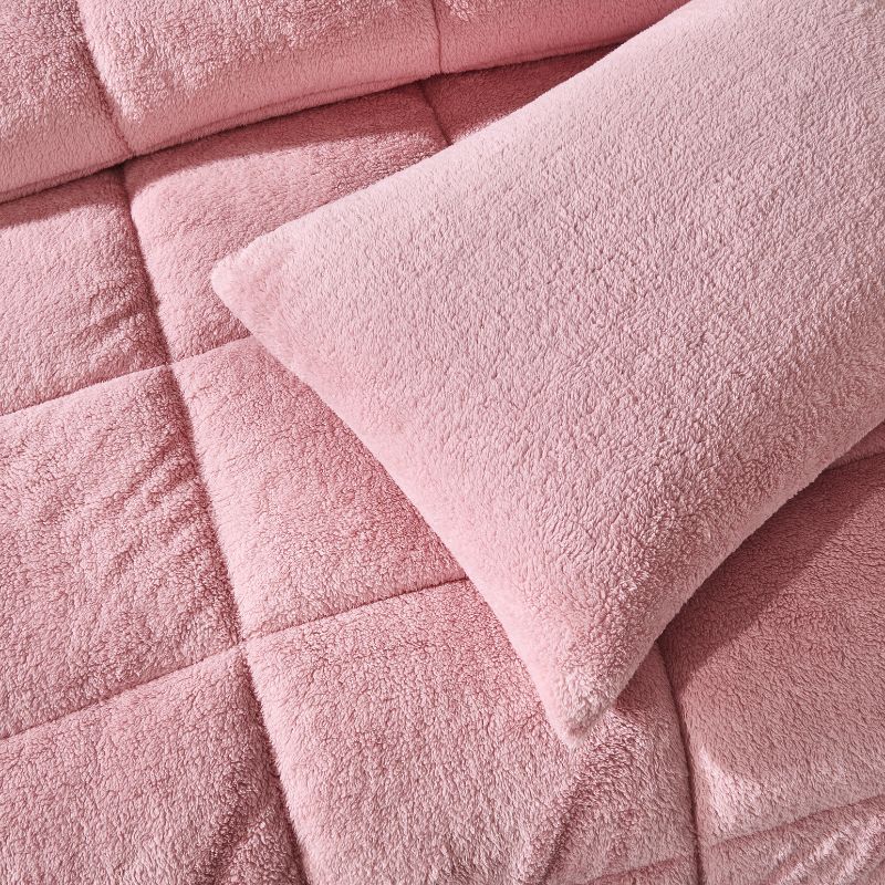 Blush Snuggle Fleece Comforter Set