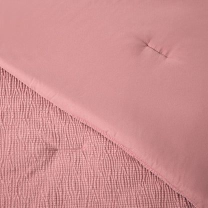 Stretch Woven Rose Comforter Set
