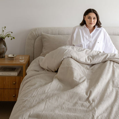 Stretch Woven Moon Comforter Set
